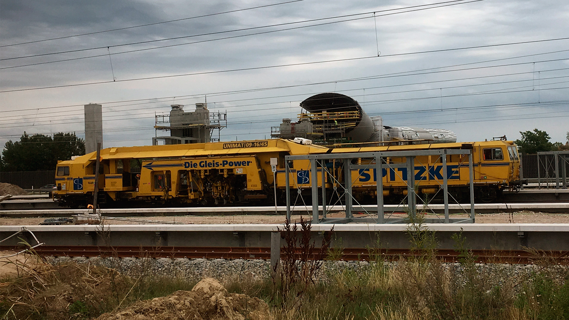 Arbejdskøretøj ved Køge Nord Station - august 2018.