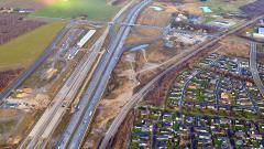 Luftfoto Køge Nord Station december 2017