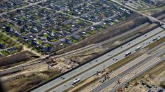 Luftfoto Køge Nord Station marts 2017