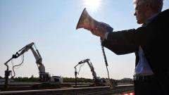 Første spadestik på Køge Nord Station