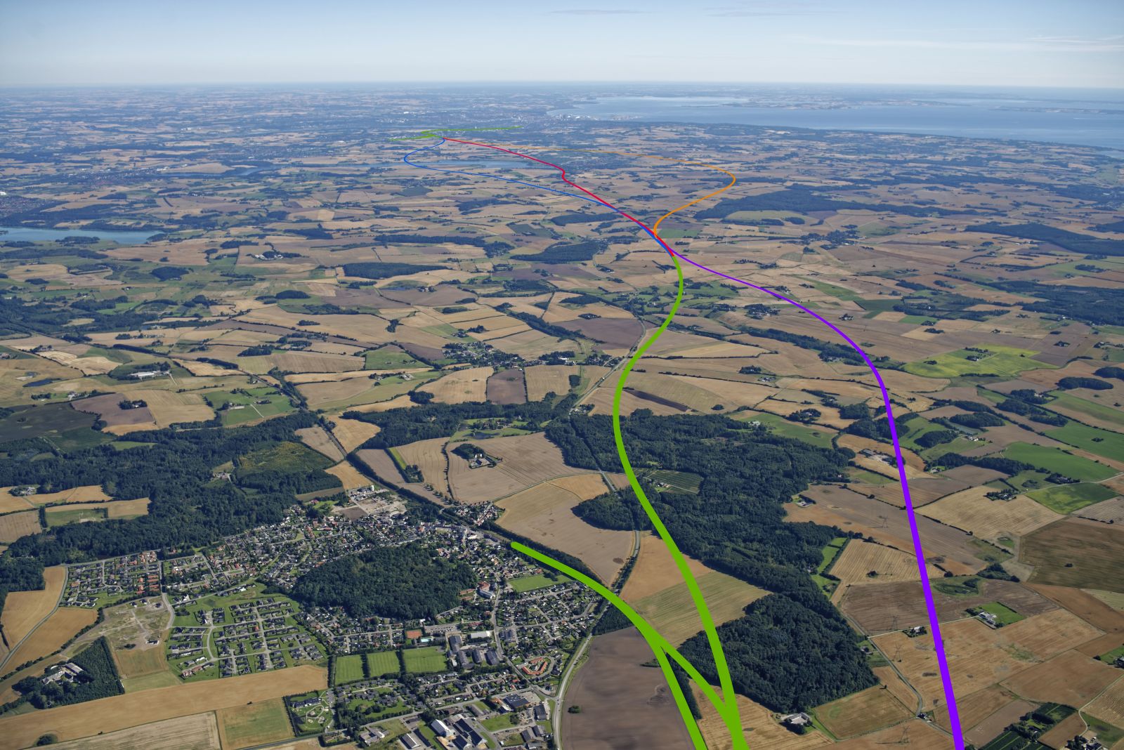 Visualisering Hovedgård-Hasselager