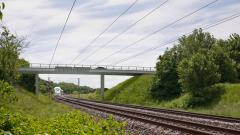 Vejbro over jernbanen