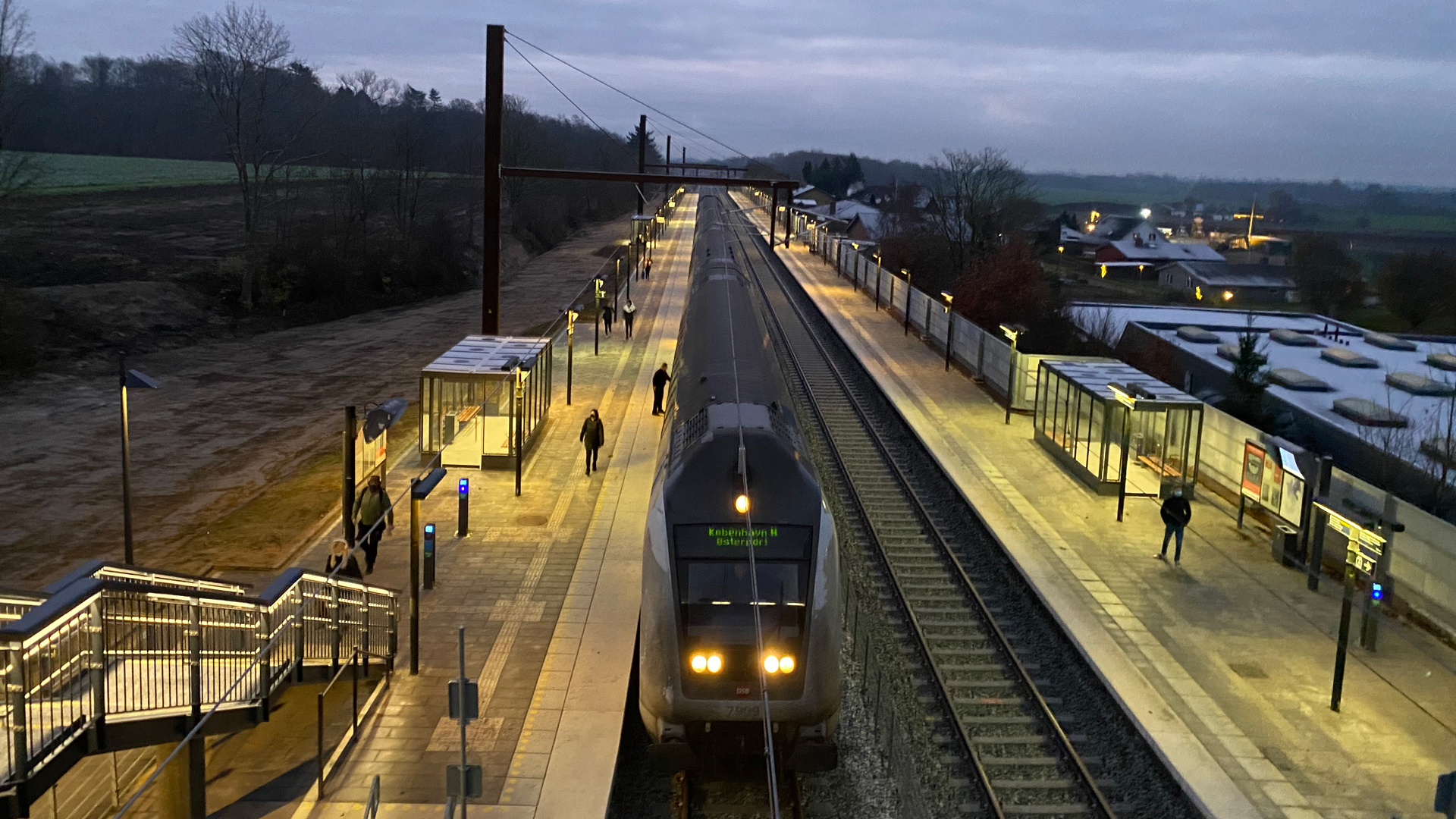 Morgentog på Glumsø Station