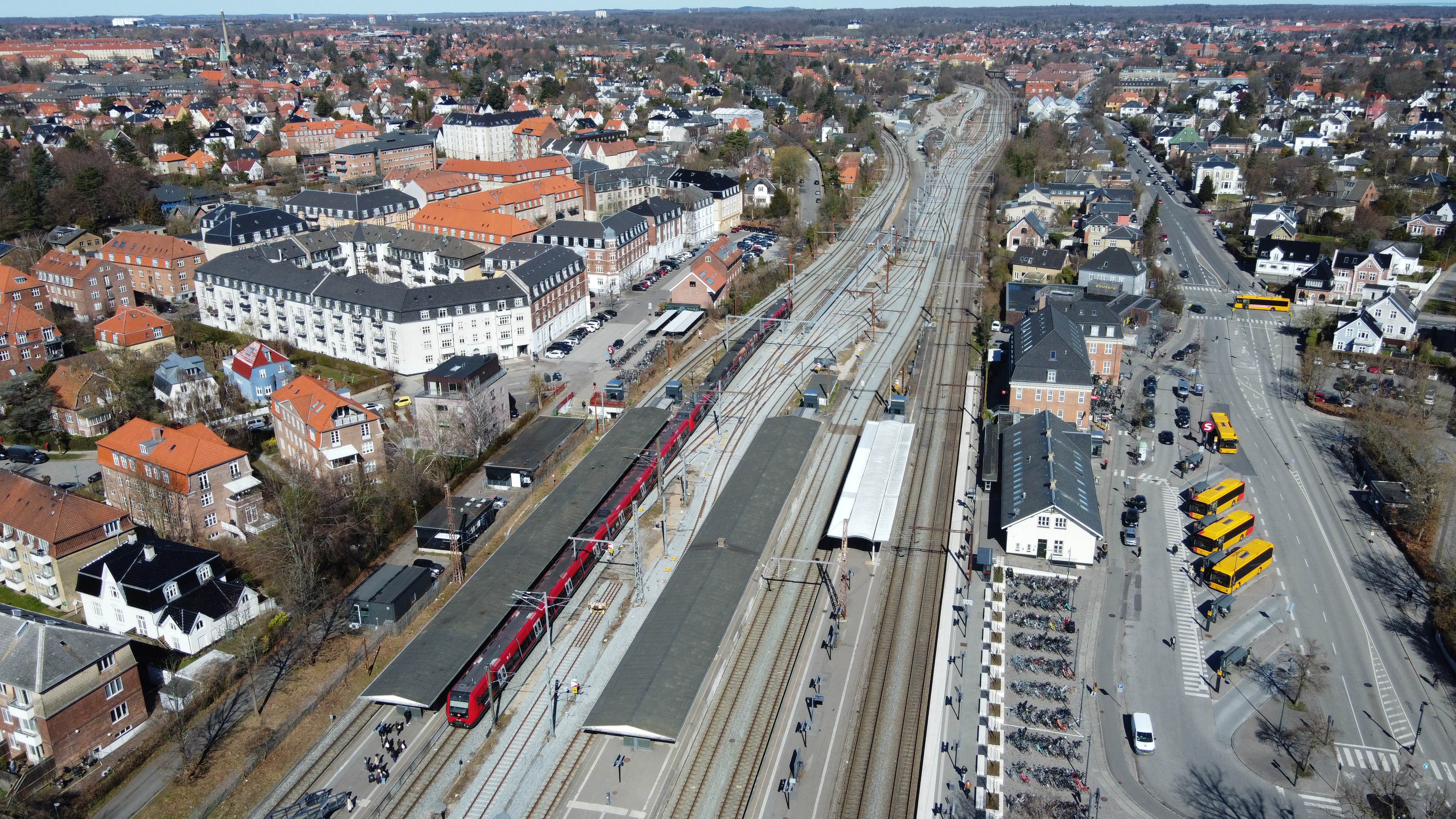 Hellerup Station efter sporarbejde.